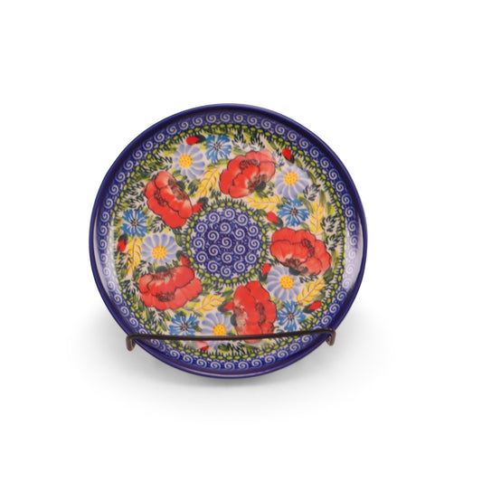 7.5" Dessert Plate. Pattern: Country Poppy