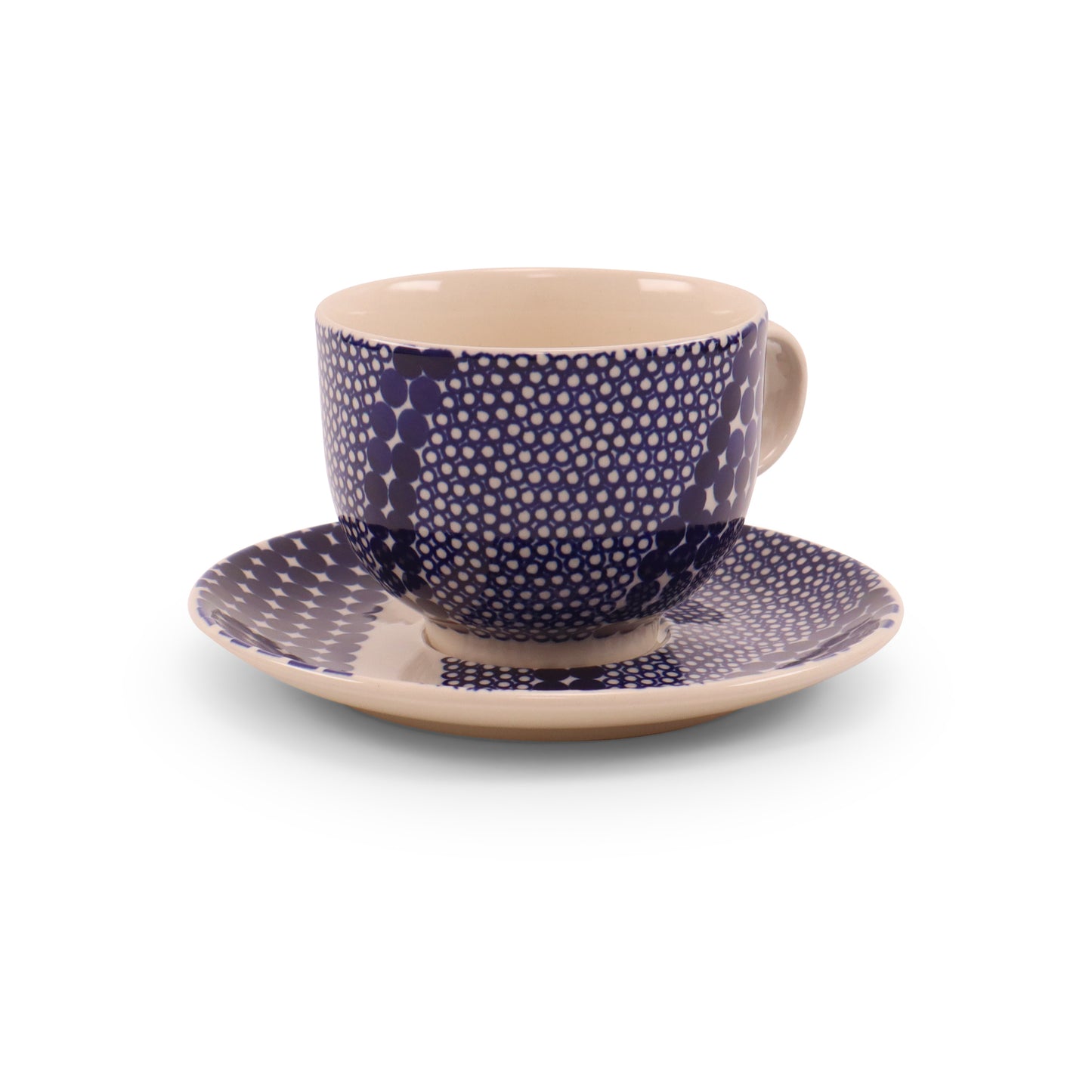 7.5"x4" Cup and Saucer.Pattern: Groovy Movement