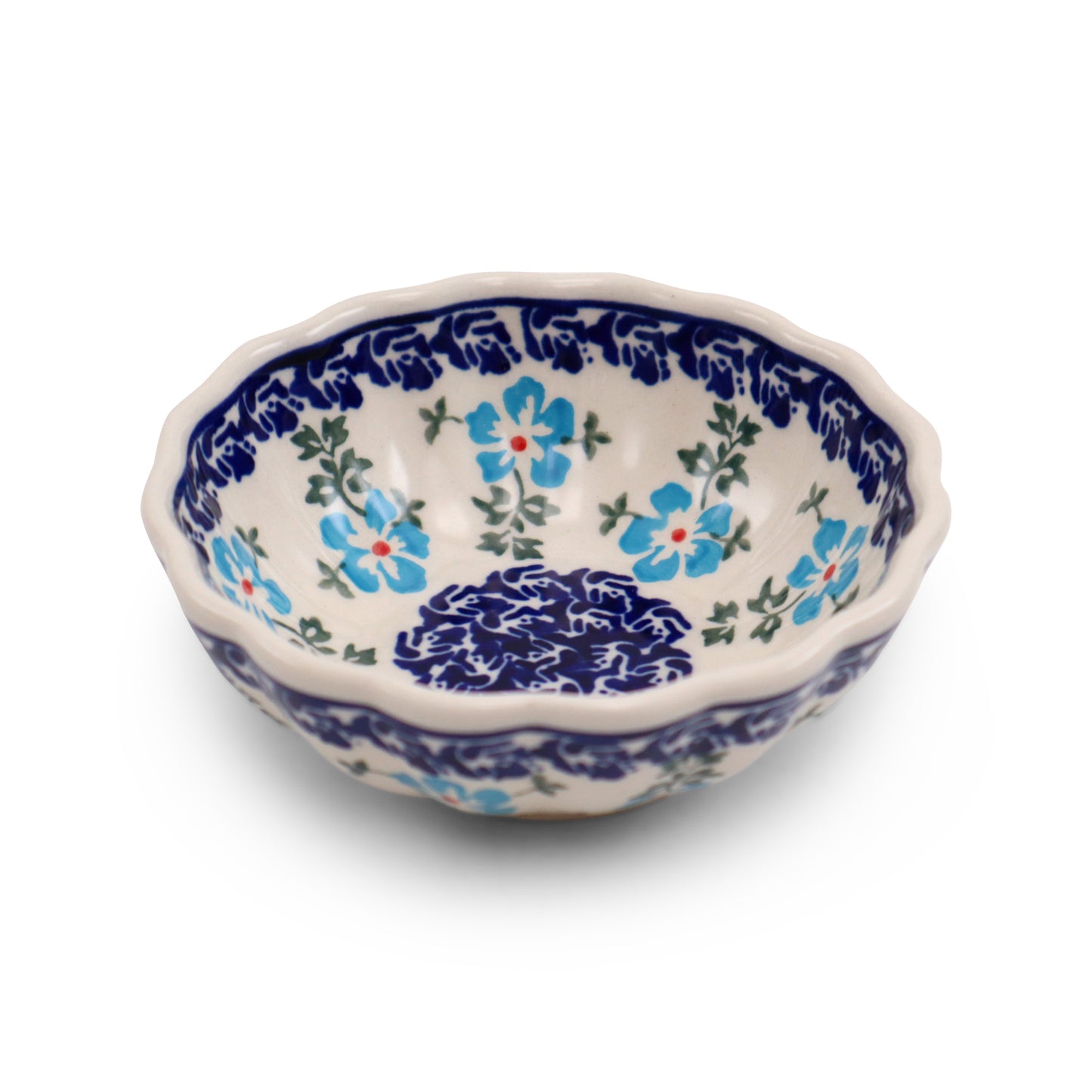 4.5" Scallop Bowl.Pattern: Baby Blue