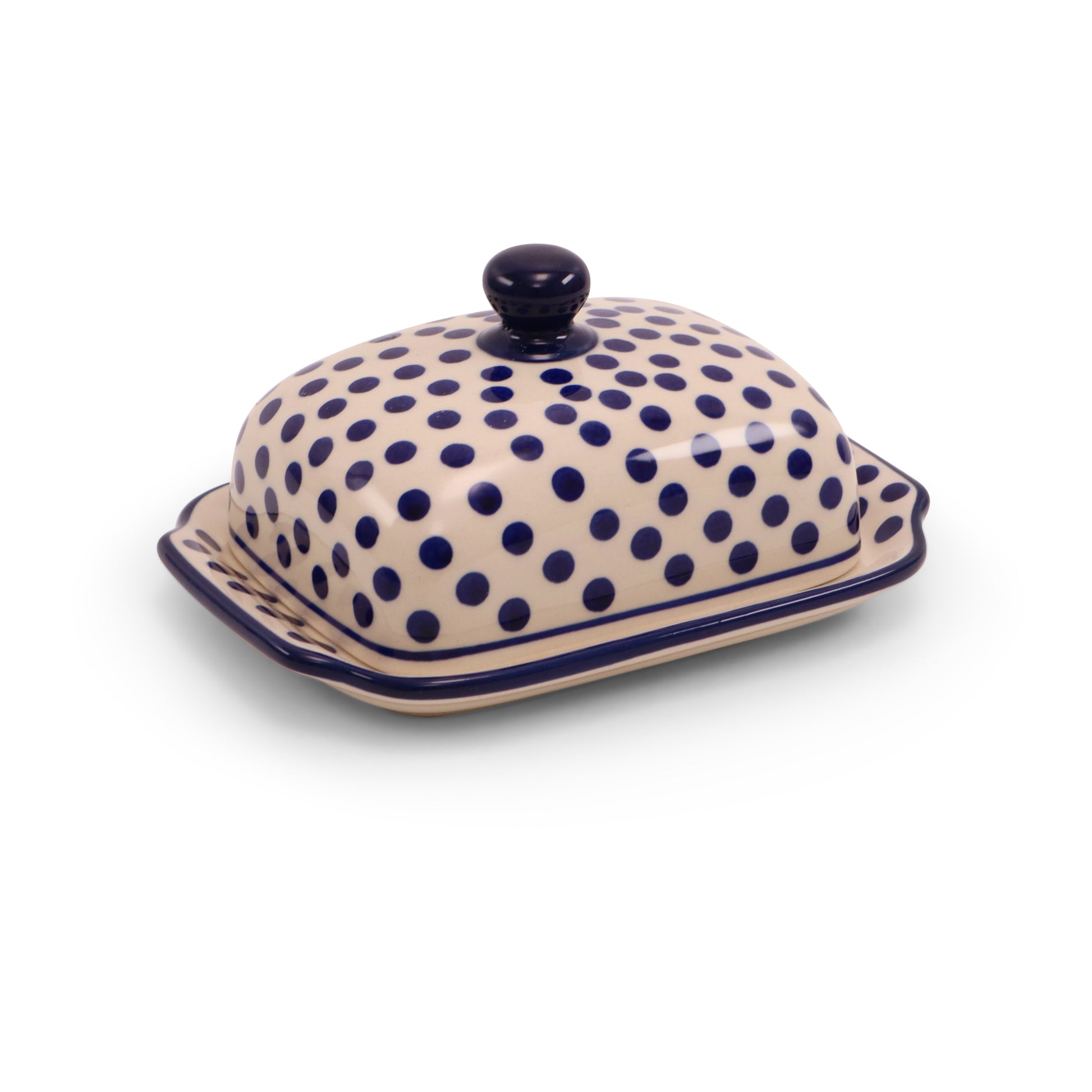 7"x5.5" Butter Dish.Pattern: Ellipsis