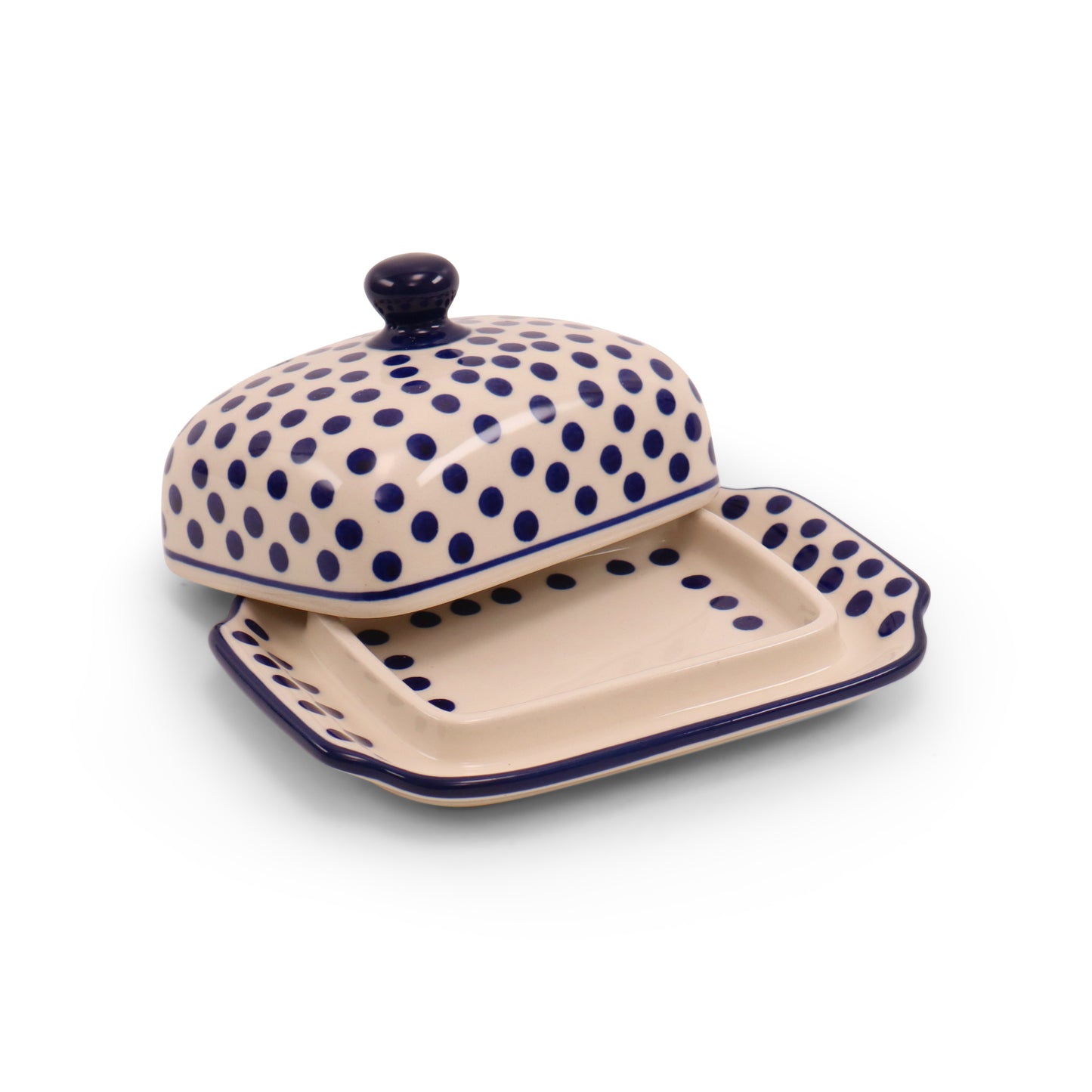 7"x5.5" Butter Dish.Pattern: Ellipsis