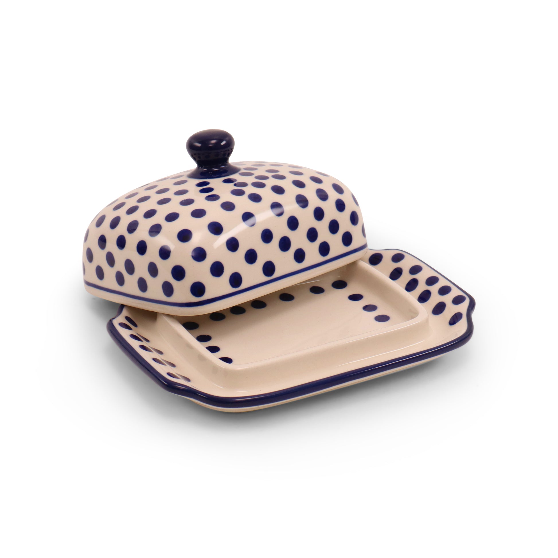 7"x5.5" Butter Dish.Pattern: Ellipsis