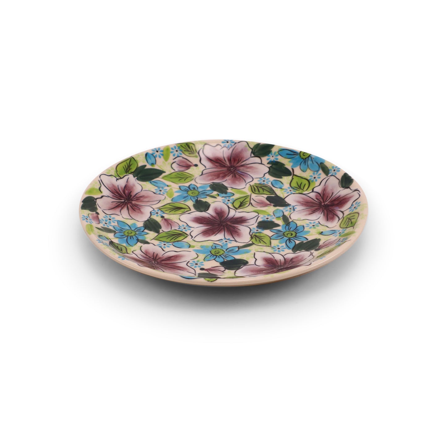 7.5" Dessert Plate.Pattern: Plum Fancy