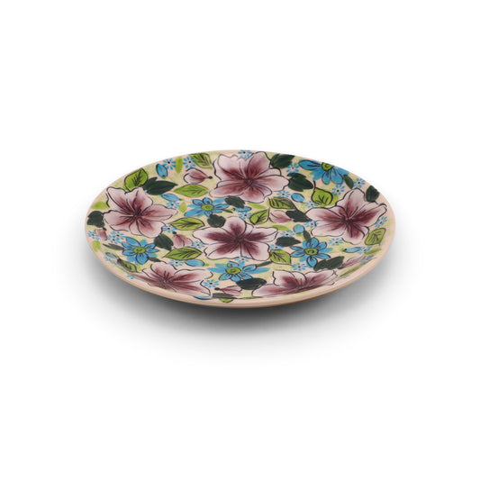 7.5" Dessert Plate.Pattern: Plum Fancy