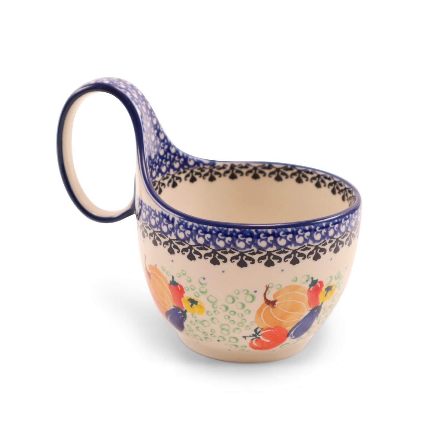 16oz Loop Bowl. Pattern: Veggies