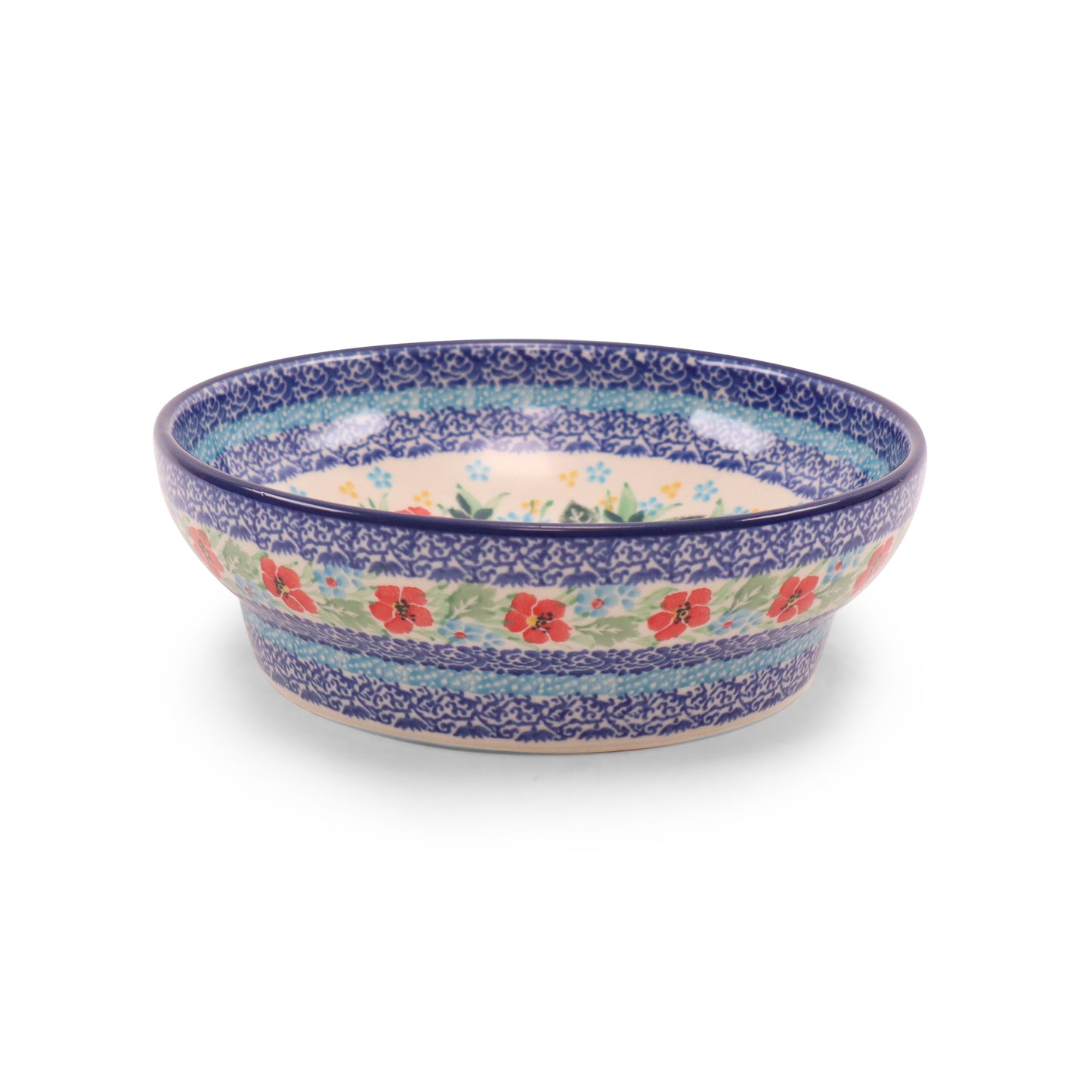 6.5" Tiered Bowl. Pattern: Bay Breeze