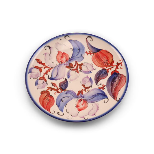 9.5" Dinner Plate 2Q. Pattern: Passion Play