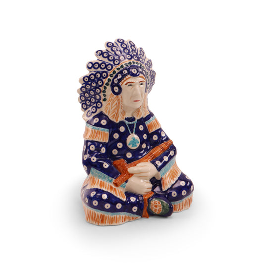 Figurine of Native American  6"X7"