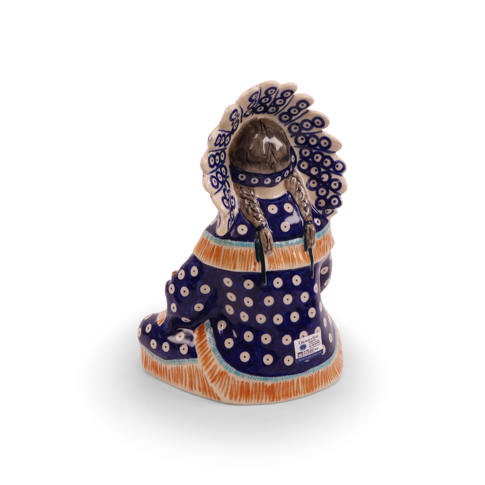Figurine of Native American  6"X7"