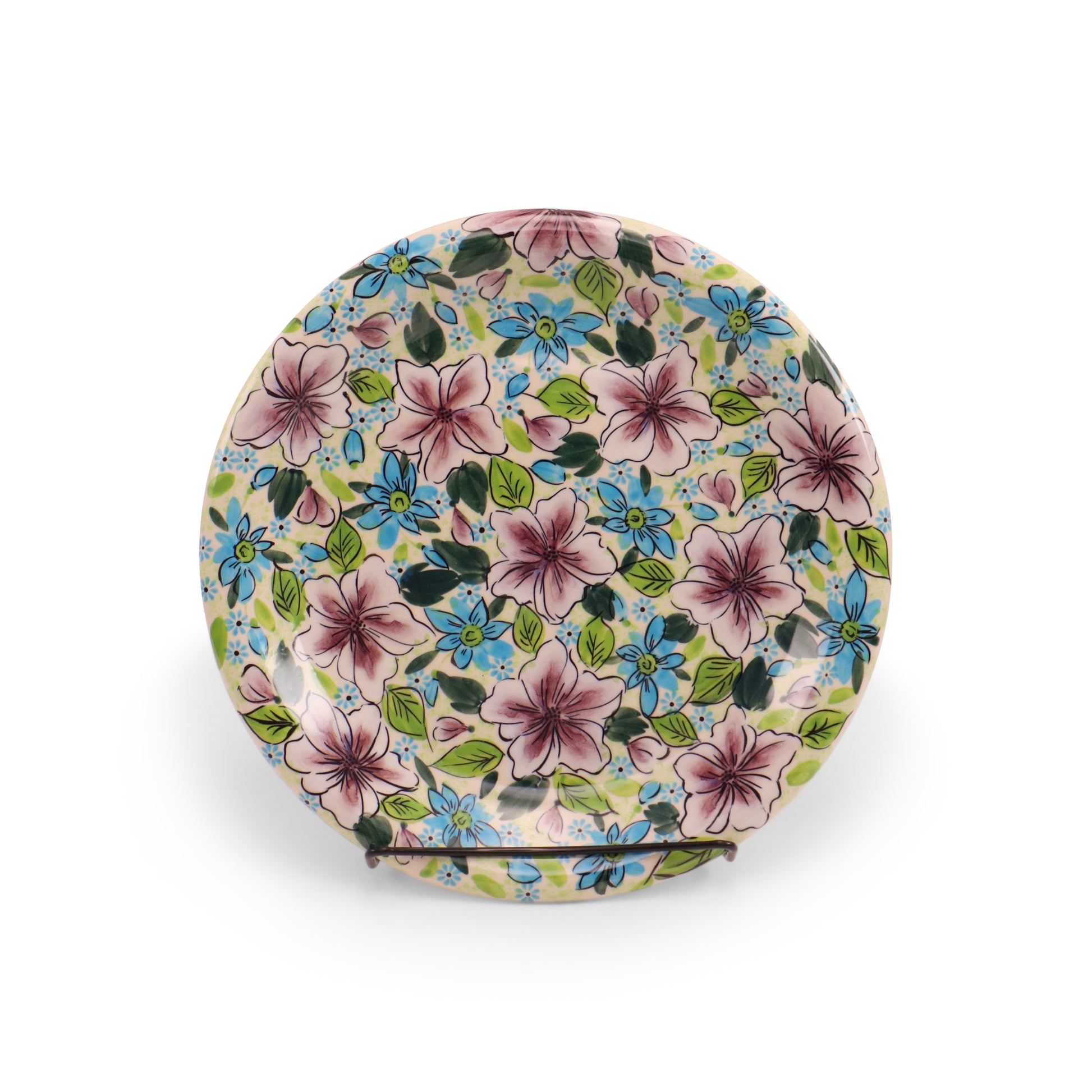10.5" Dinner Plate.Pattern: Plum Fancy