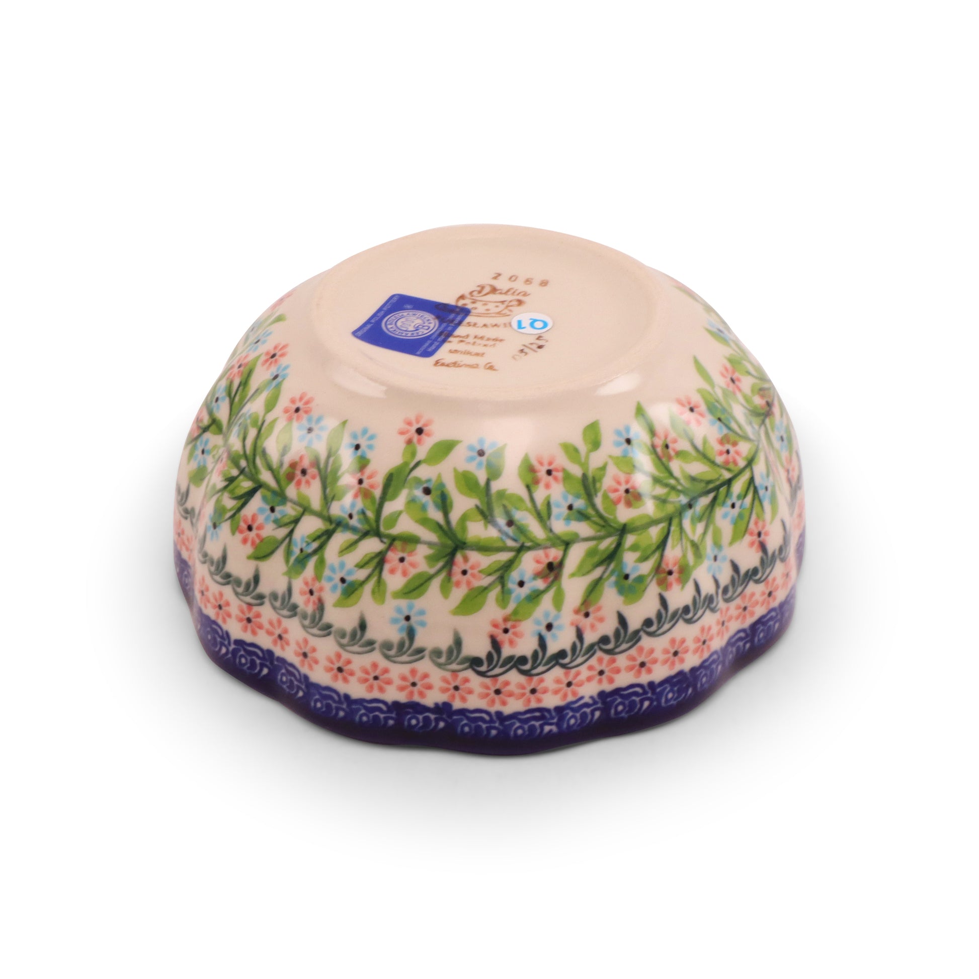 6"x3" Pumpkin Container.Pattern: Picnic Party