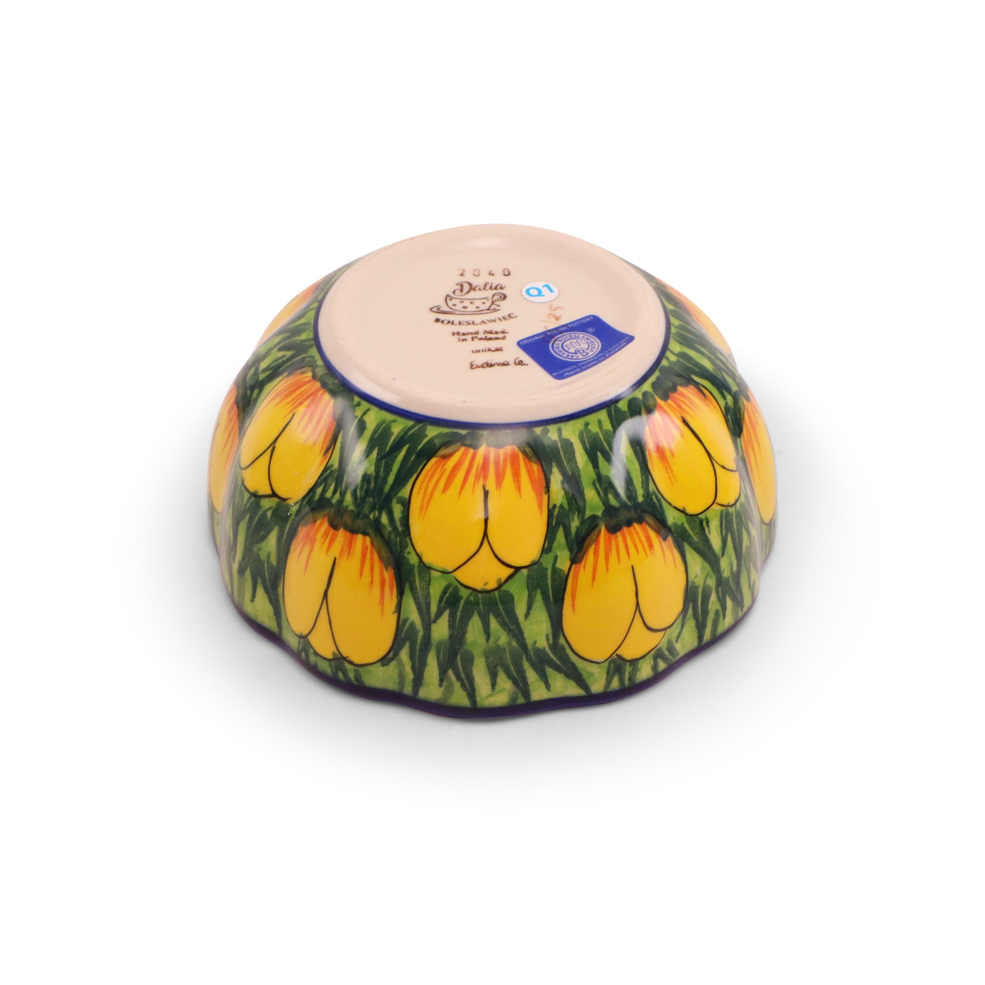 6"x3" Pumpkin Container.Pattern: Blast of Sunshine