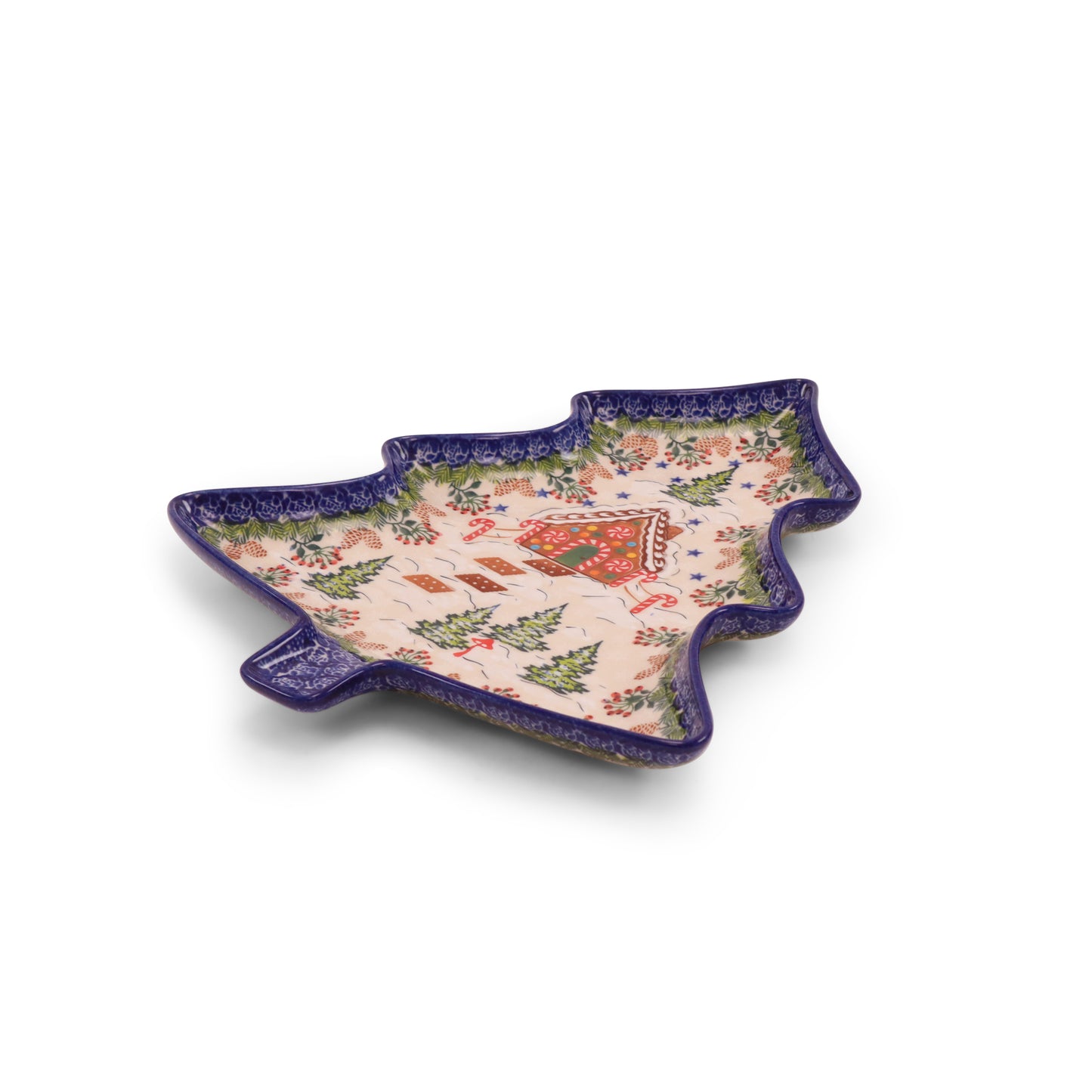 13"x11" Tree Platter .Pattern: Cozy Winter