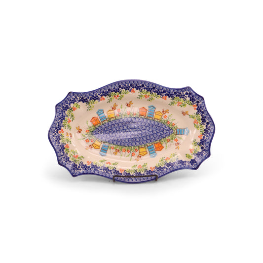 14"x9" Small Cezar Platter. Pattern: Keeping House