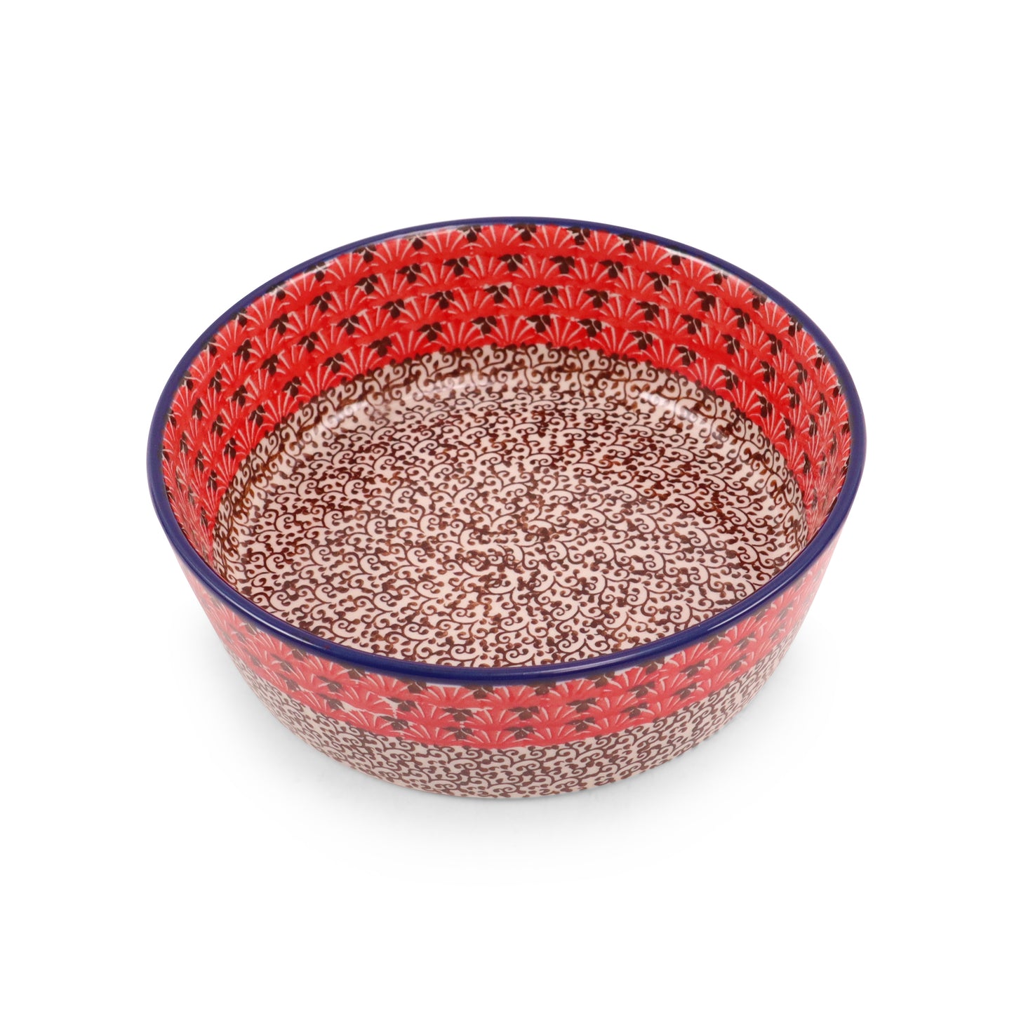 7"x2.5" Bowl. Pattern: Fire Bird