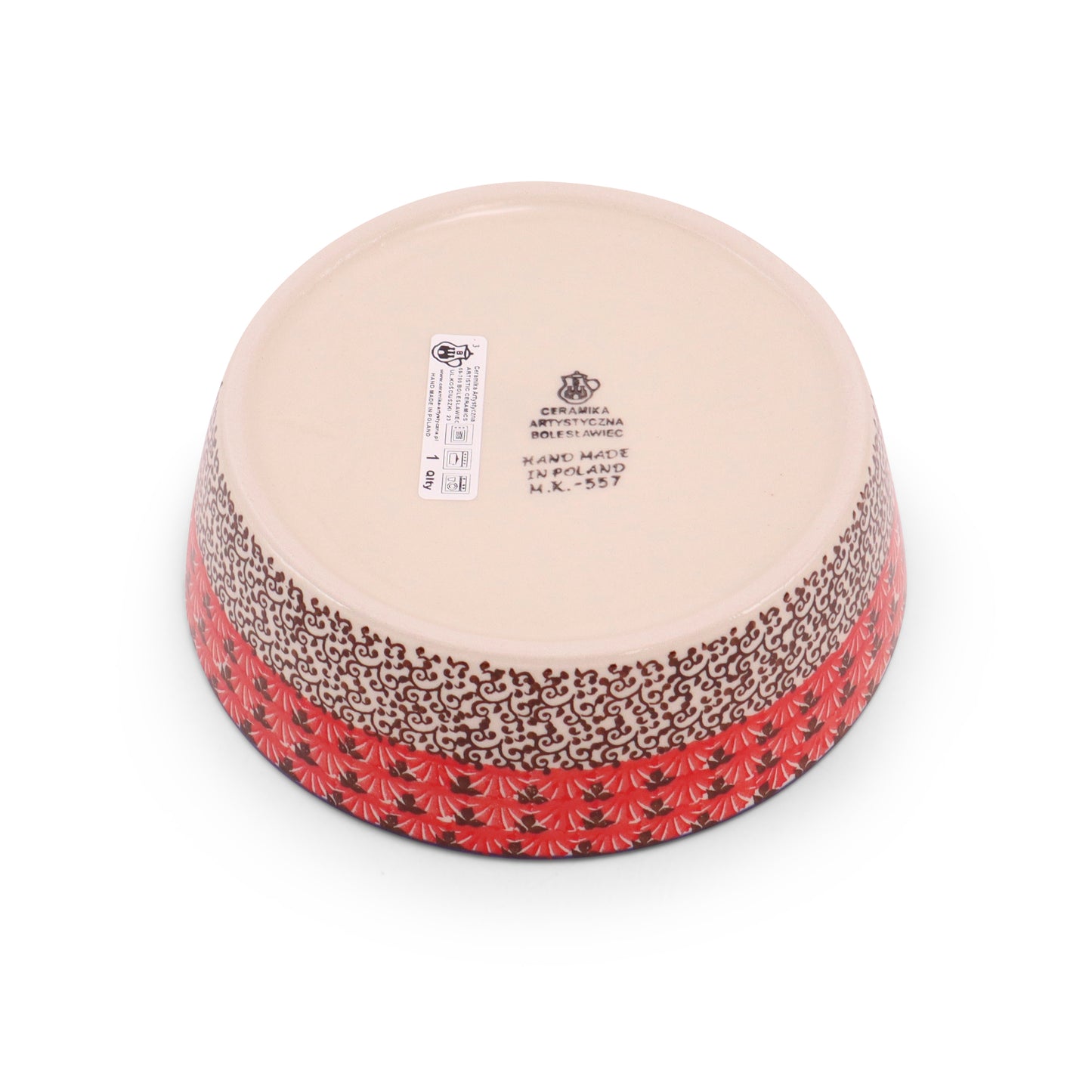 7"x2.5" Bowl. Pattern: Fire Bird