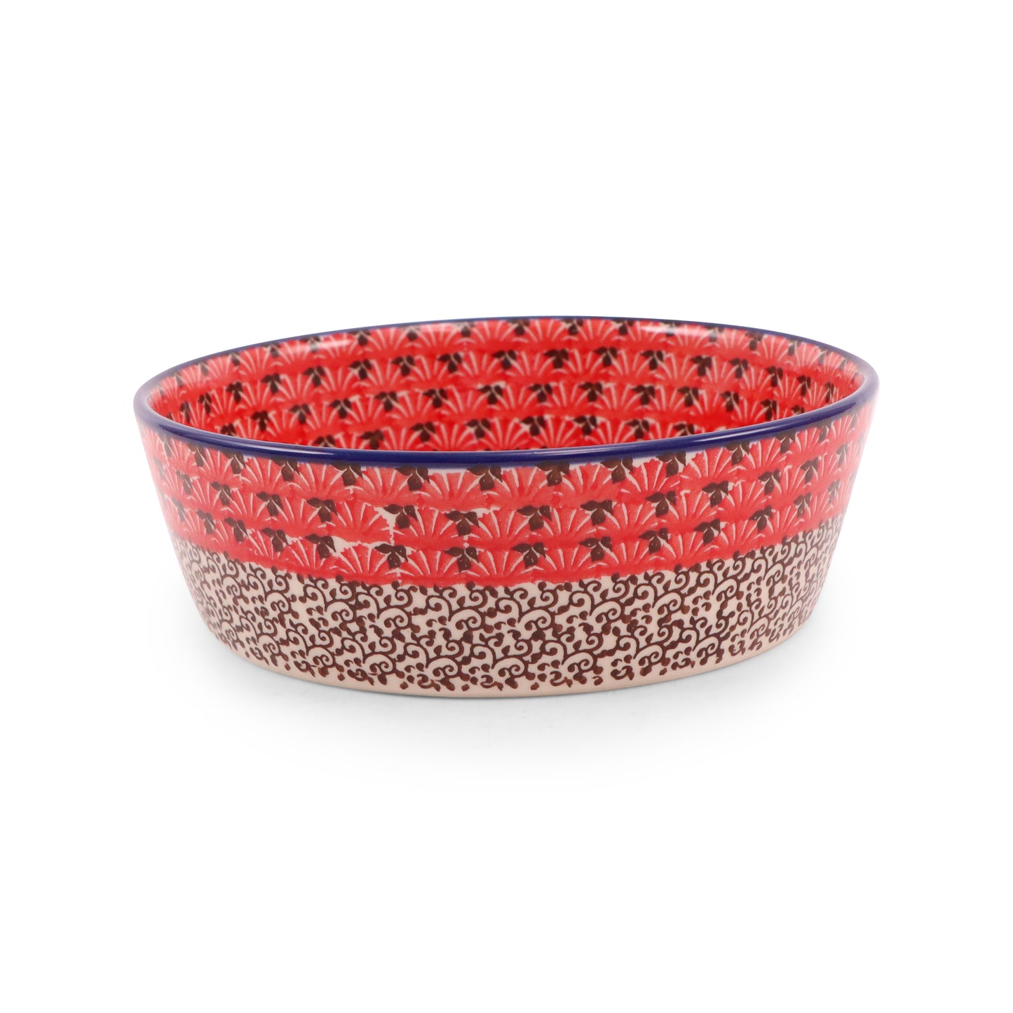 7"x2.5" Bowl. Pattern: Fire Bird