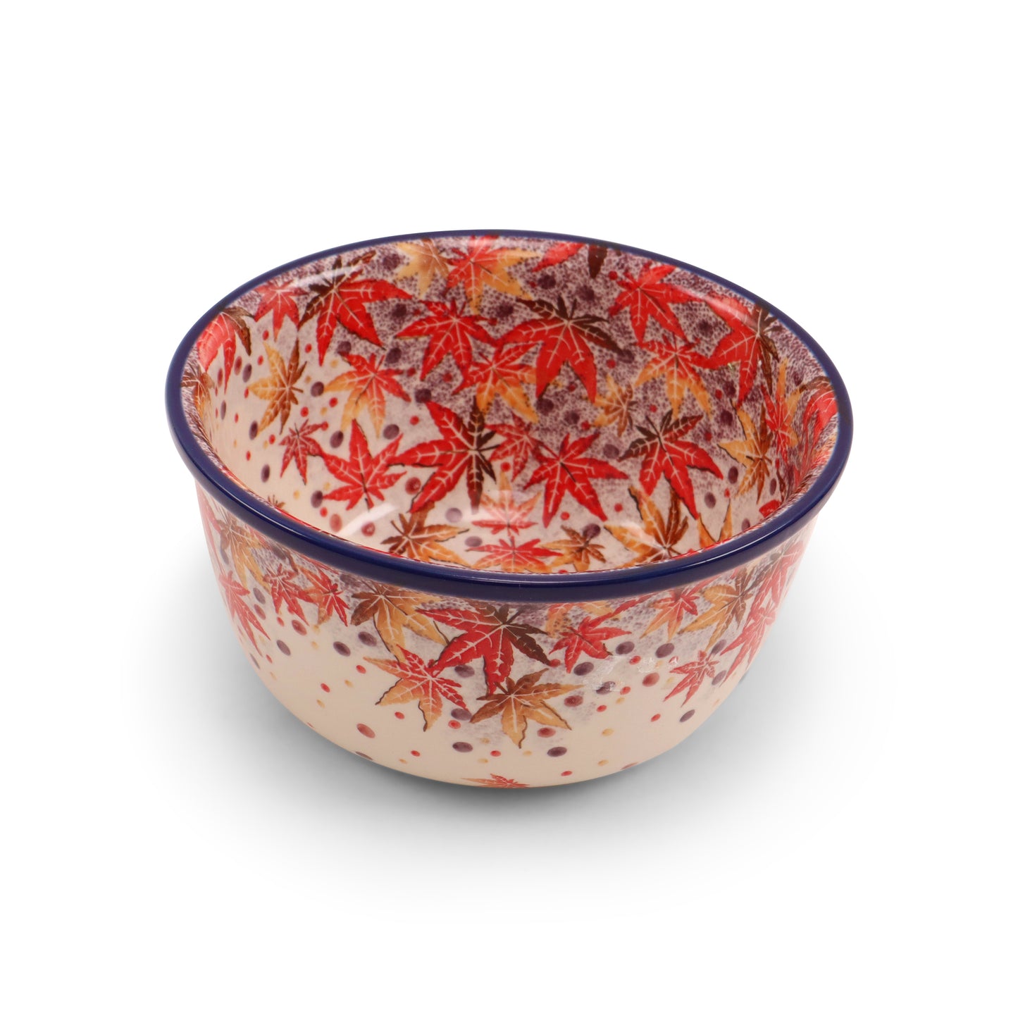8"x4" Round Bowl.Pattern: Japanese Maple