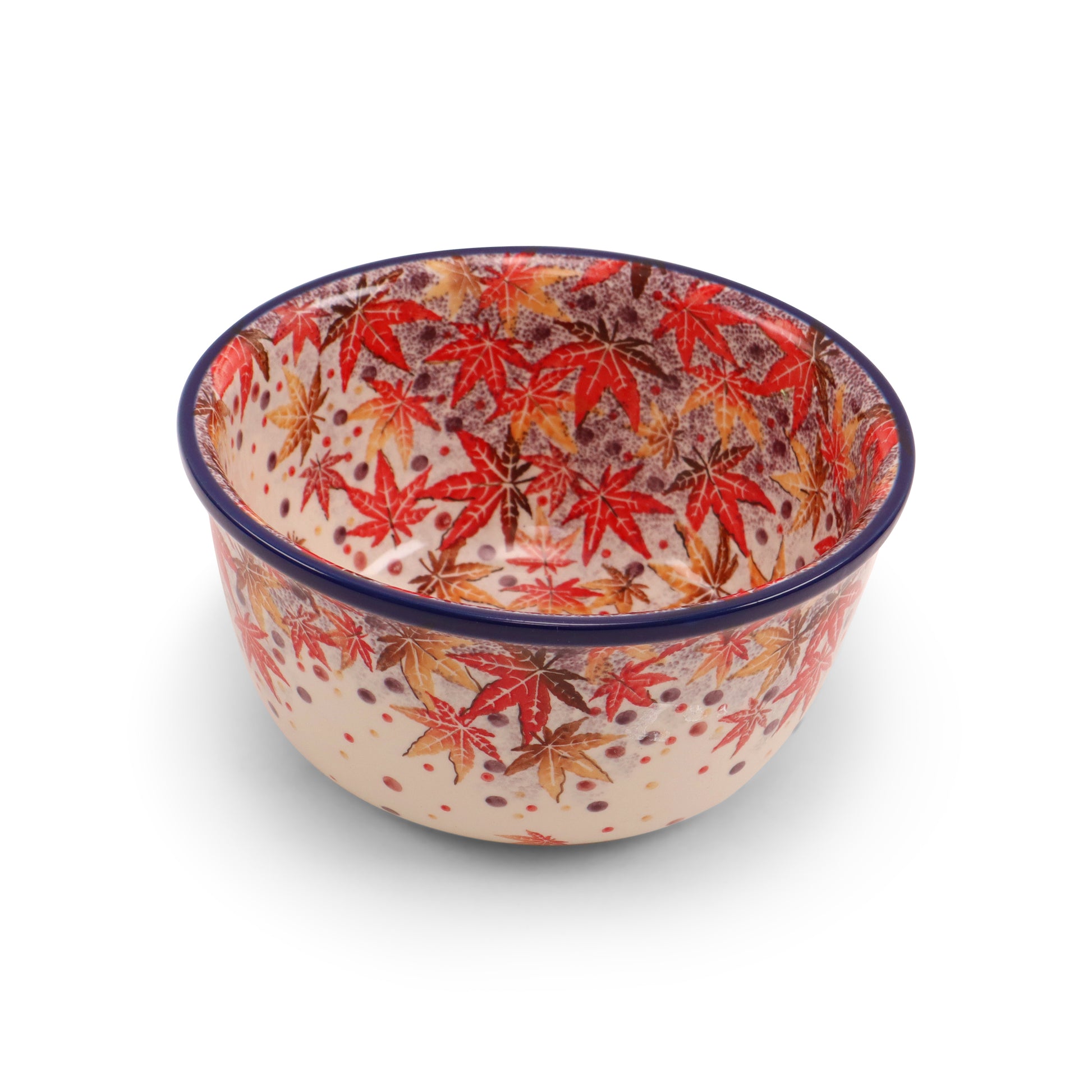 8"x4" Round Bowl.Pattern: Japanese Maple