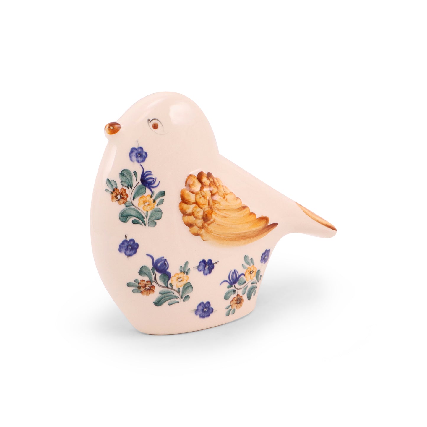 8.5"x7" Flat Bird Figurine. Pattern: Soft Breeze