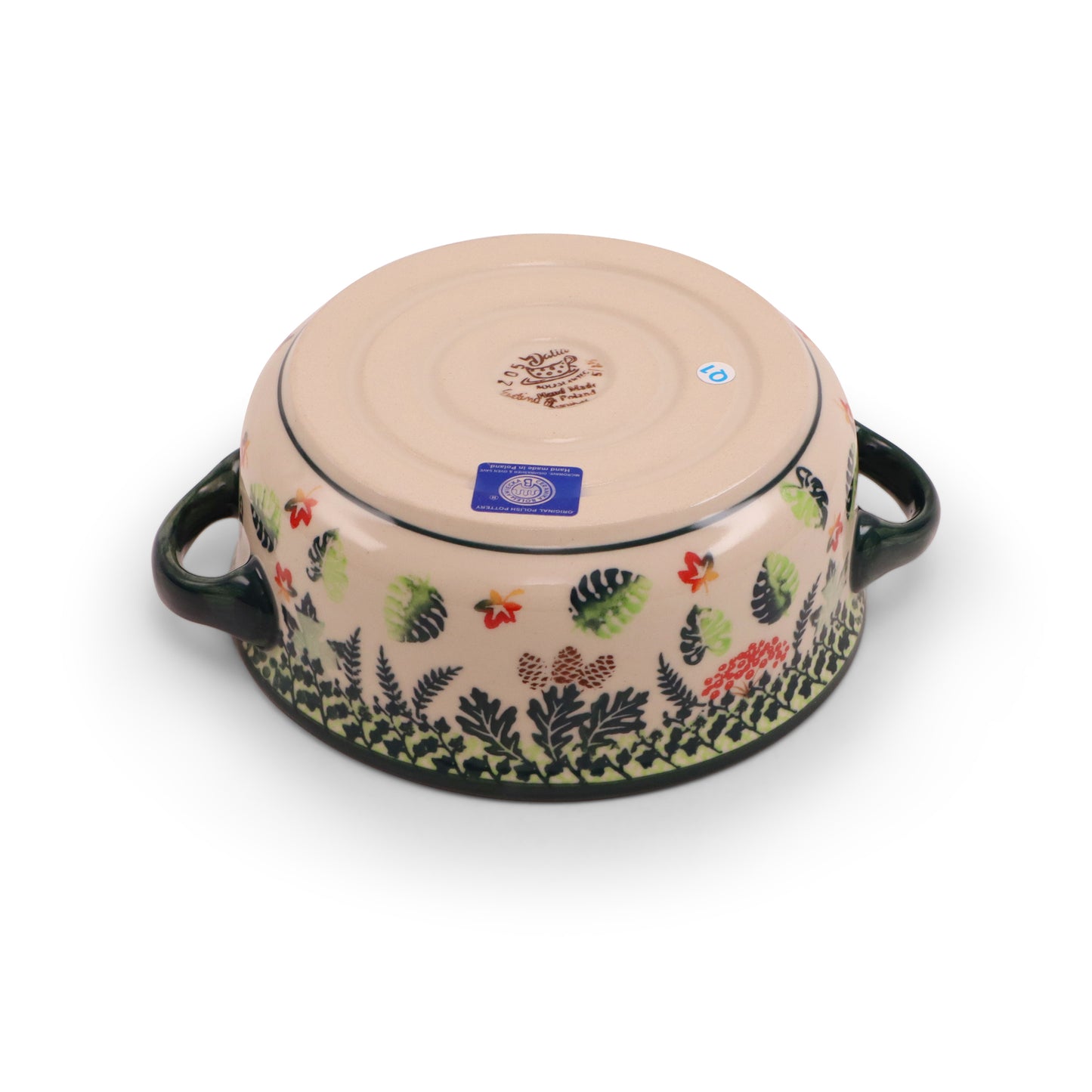 6.5"x2.5" Covered Baker with Handles.Pattern: Into The Forest