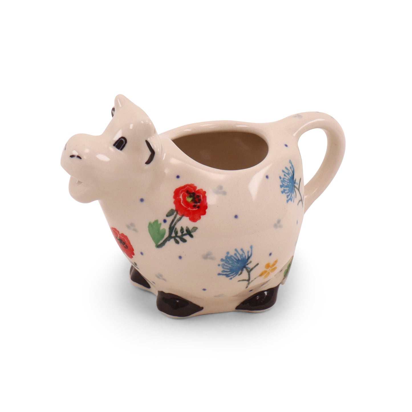 4.5"x3.5" Cow Creamer. Pattern: Placid Plains