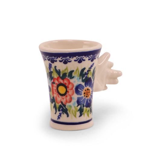 Friendly Shot Glass.Pattern: Summer Wreath