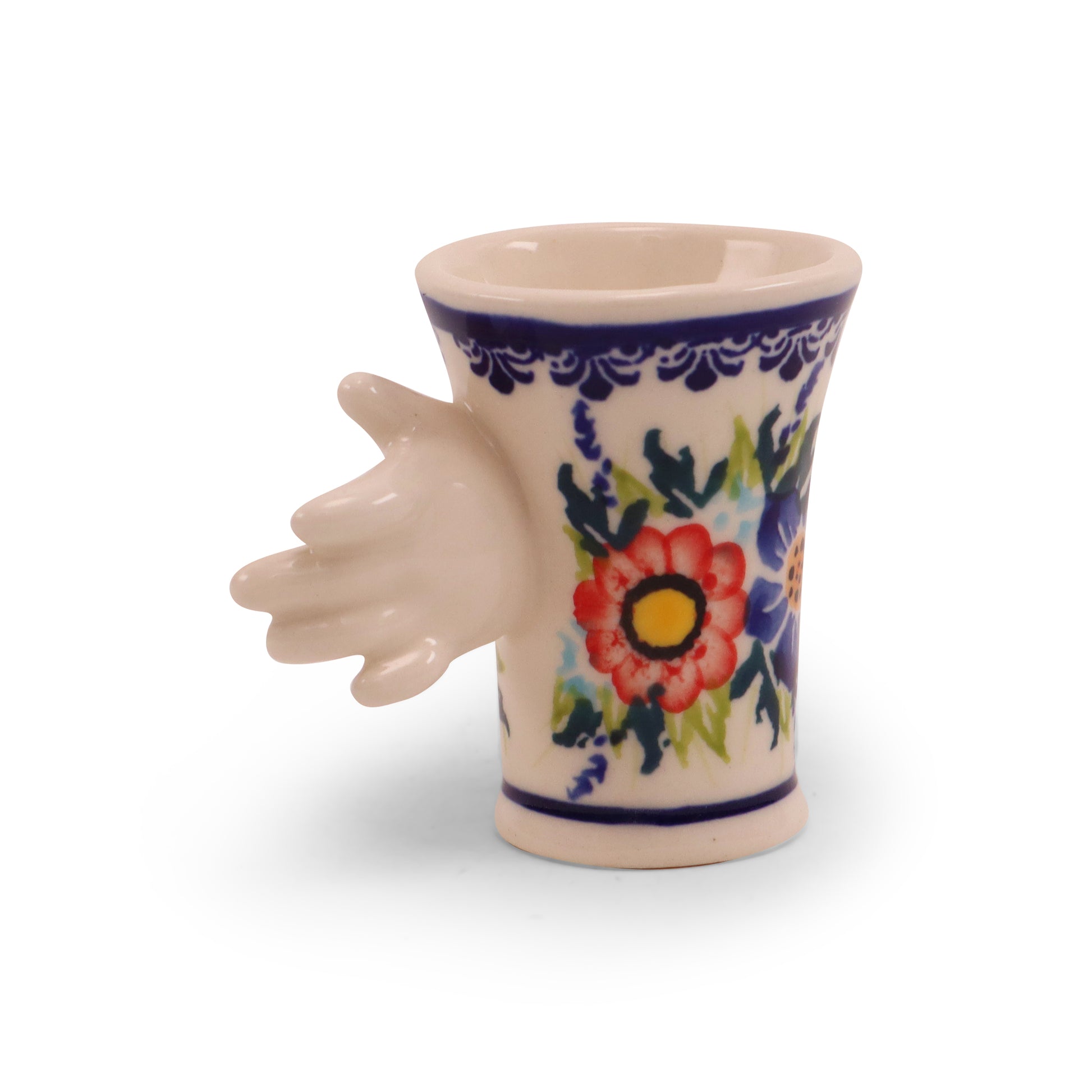 Friendly Shot Glass.Pattern: Summer Wreath