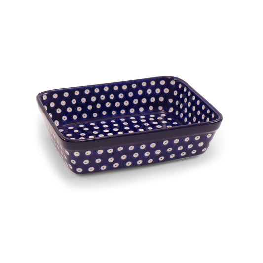 9.5"x7.5"x3" Rectangular Baker.Pattern: Owl Eye