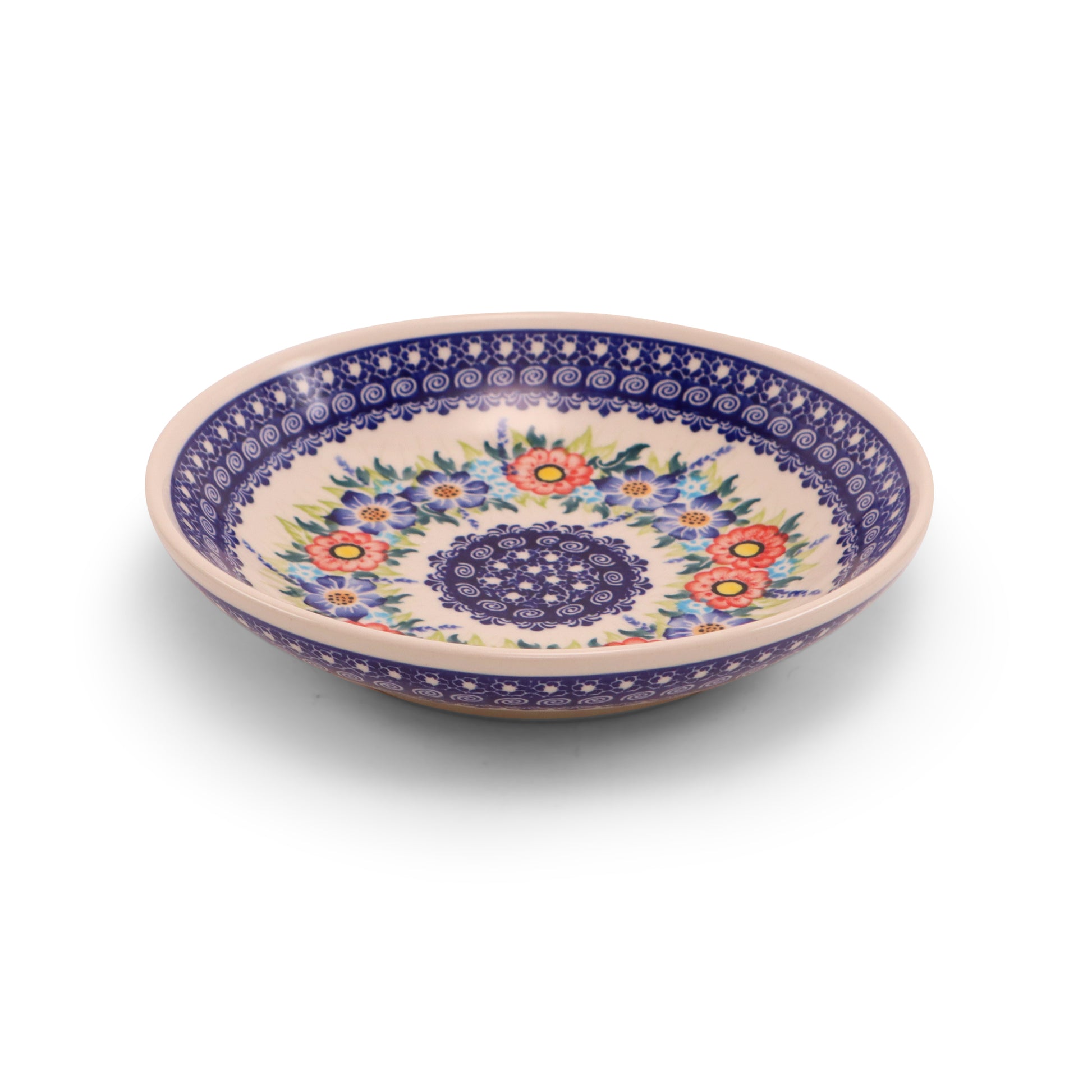 8.5" Soup Plate.Pattern: Summer Wreath