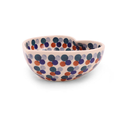 6"x5" Medium Heart Bowl. Pattern: Galaxy