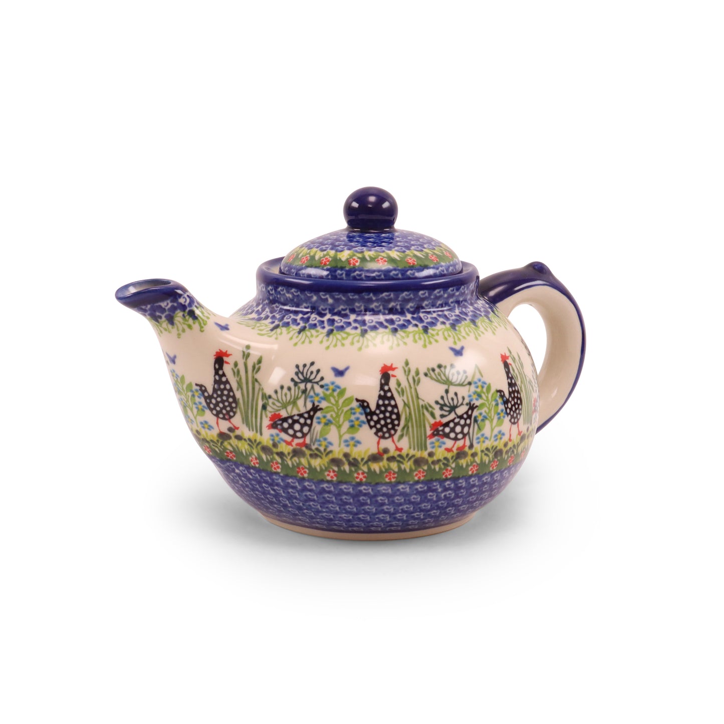 40oz Teapot. Pattern: Polish Chicken