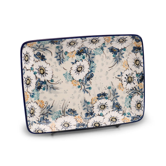 9.5"x7" Rectangular Tray.Pattern: U4844