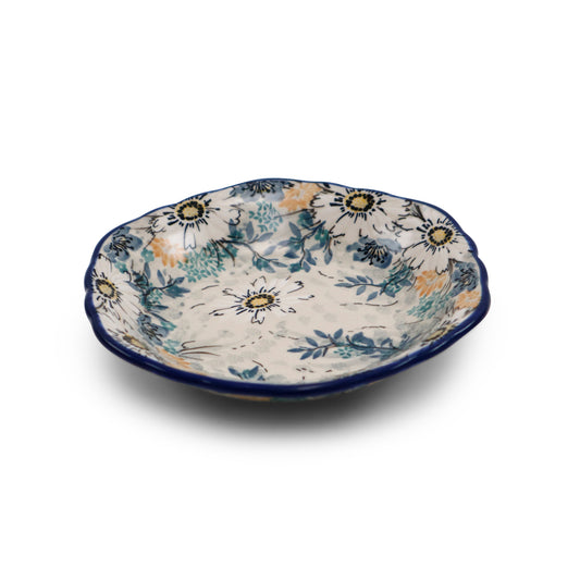 6.5" Ruffled Shallow Dish.Pattern: U4844