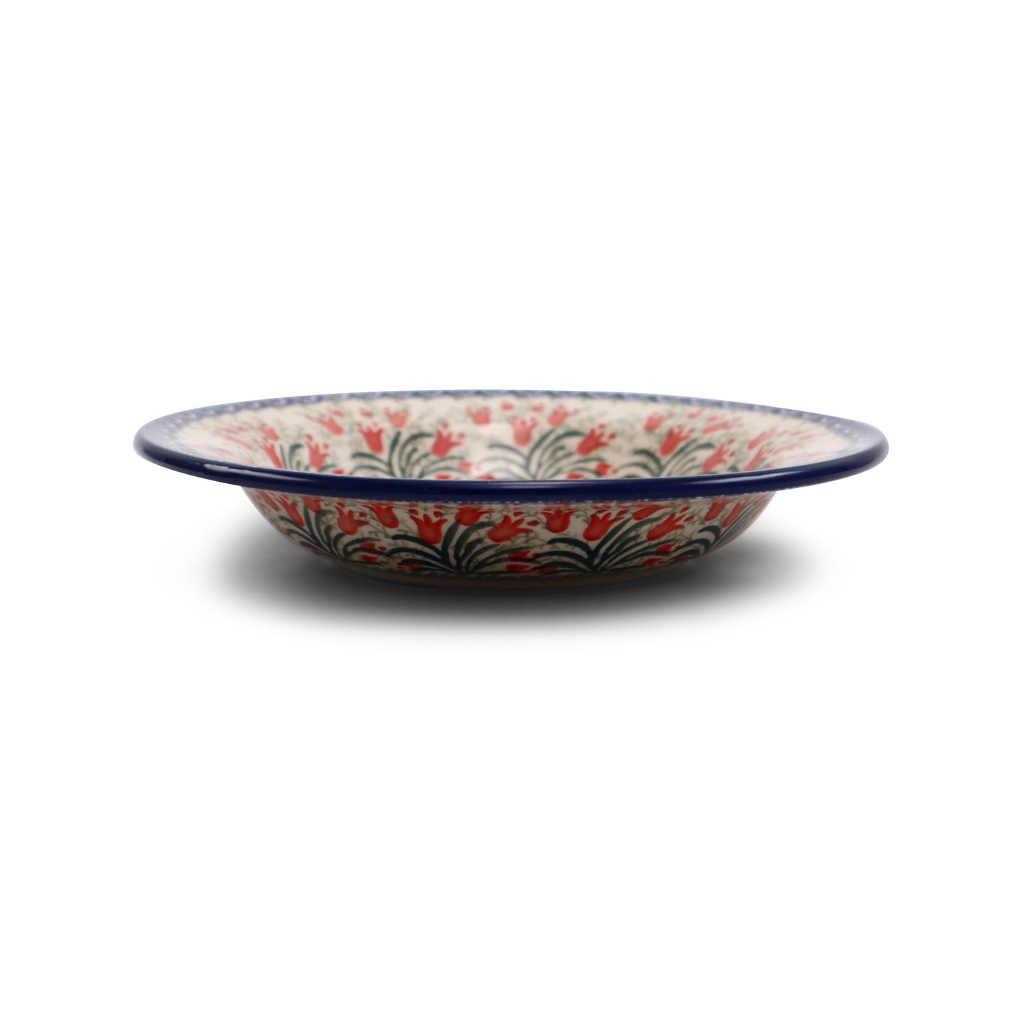 9.5" Soup Platw.Pattern: Crimson Bells