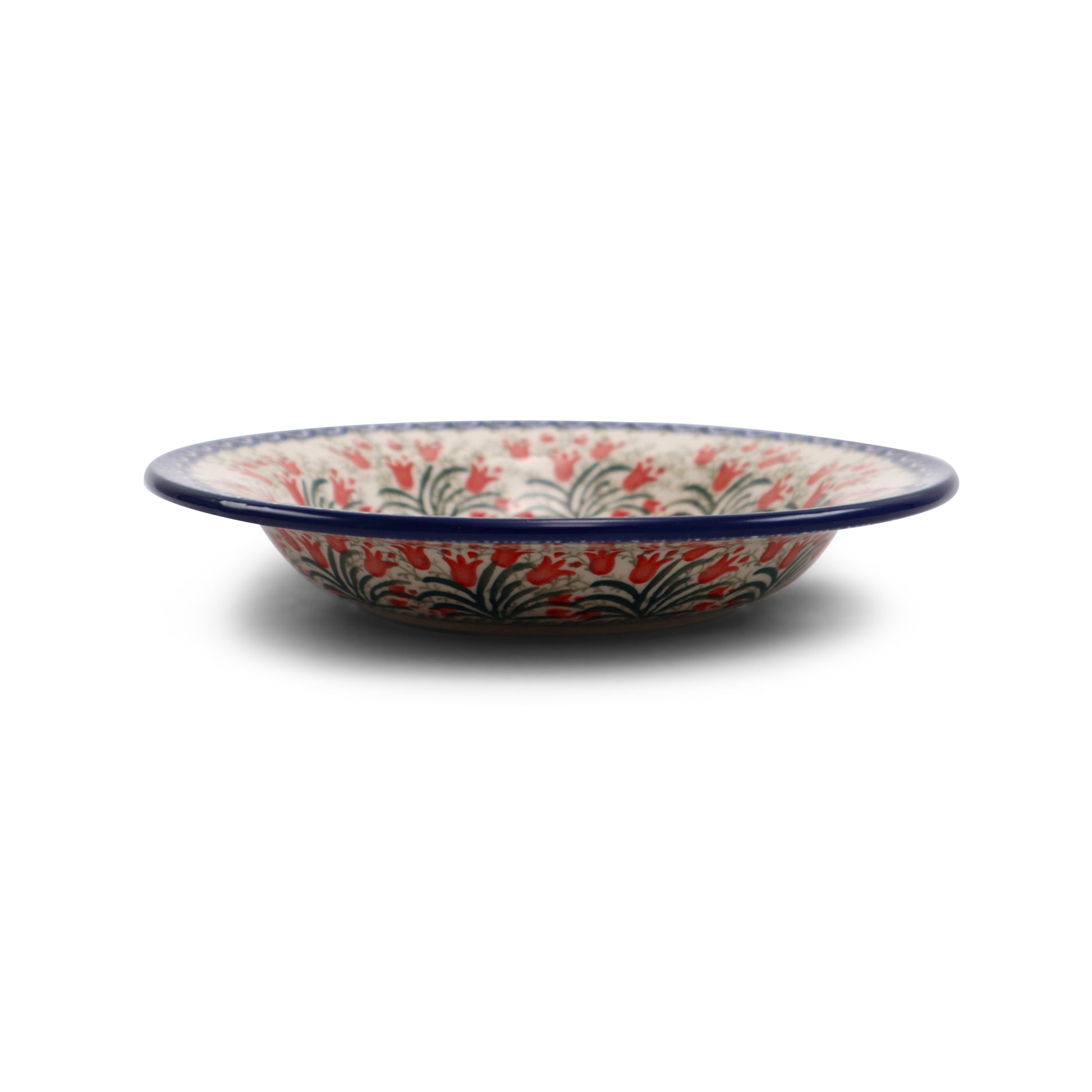 9.5" Soup Platw.Pattern: Crimson Bells
