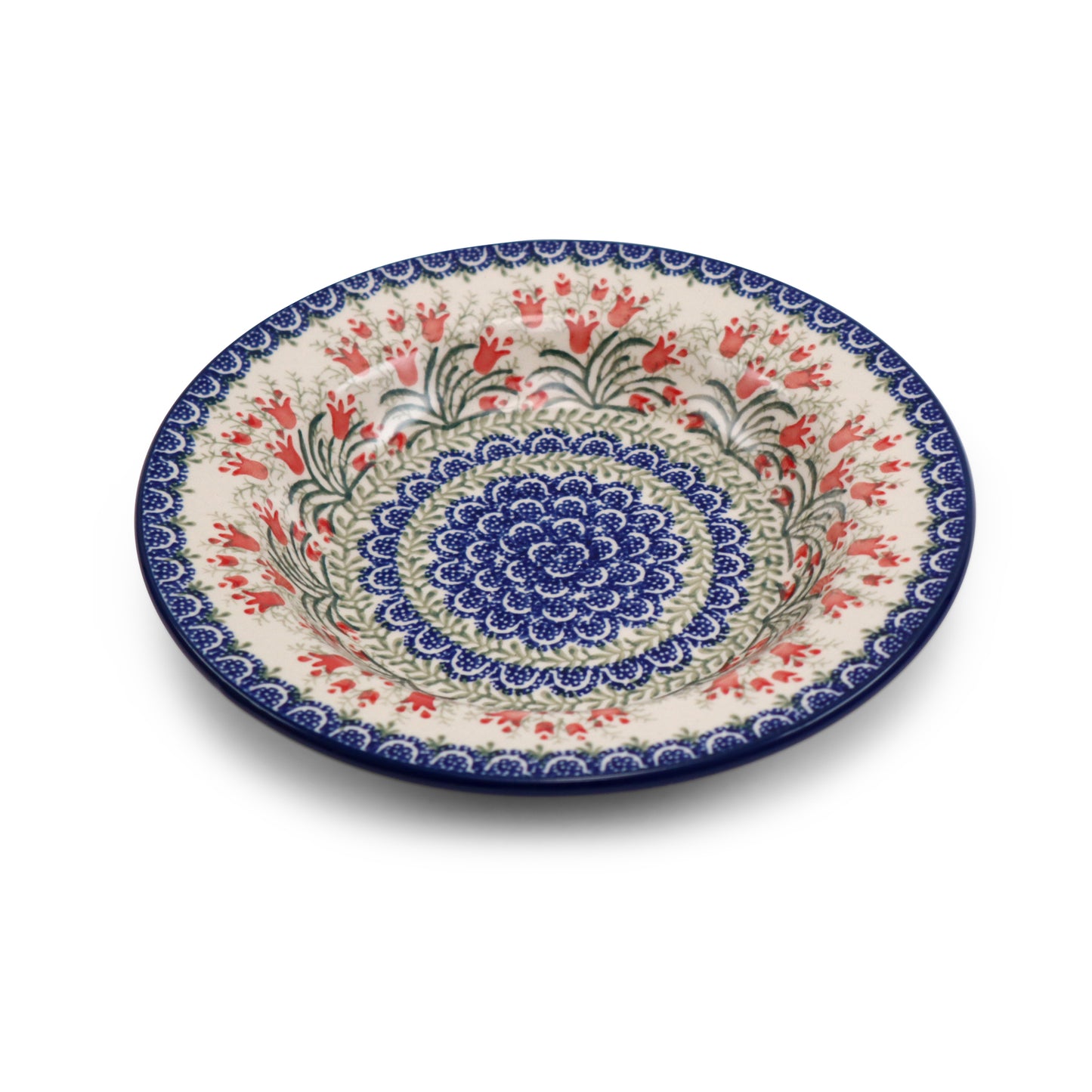 9.5" Soup Platw.Pattern: Crimson Bells