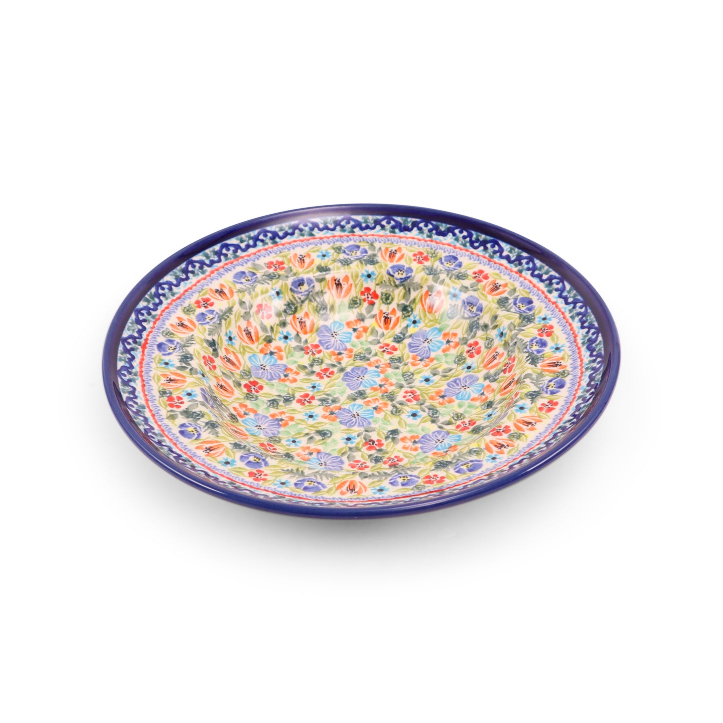 11.5" Salad Bowl. Pattern: Enchanted Garden