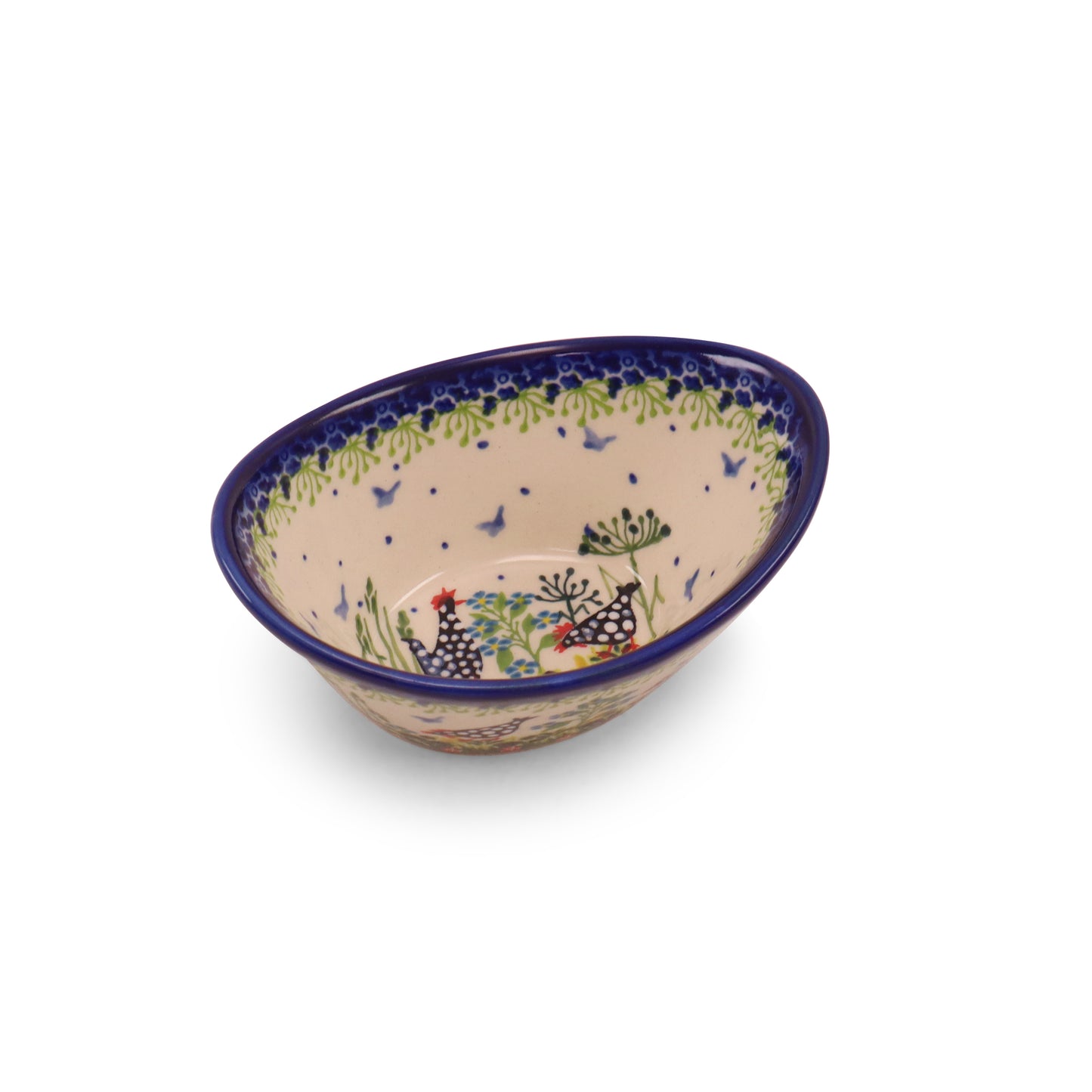 5.5"x4" Tub Bowl. Pattern: Polish Chicken