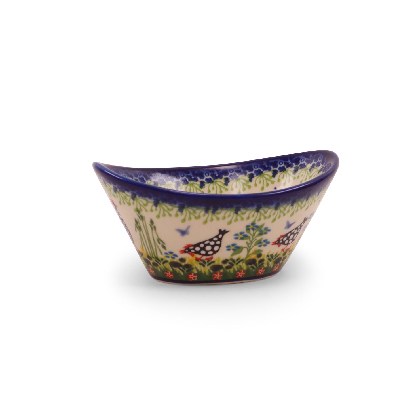 5.5"x4" Tub Bowl. Pattern: Polish Chicken