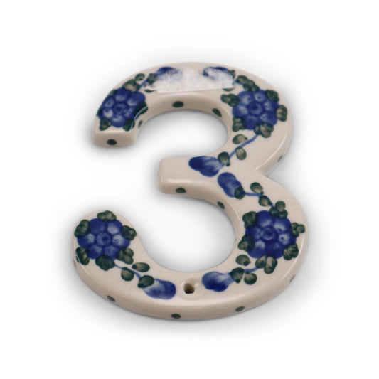 4"x3" Number .Pattern: 3
