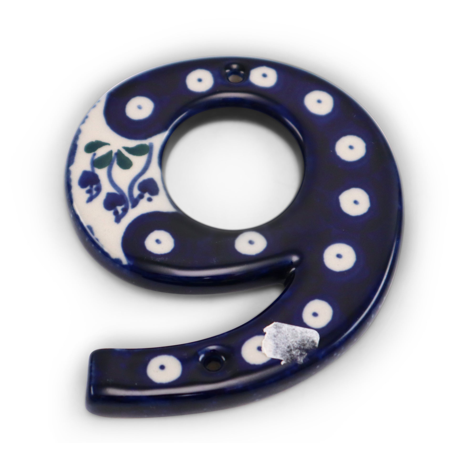 4"x3" Number .Pattern: 9