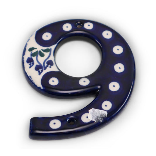 4"x3" Number .Pattern: 9