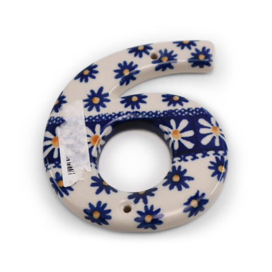 4"x3" Number .Pattern: 6