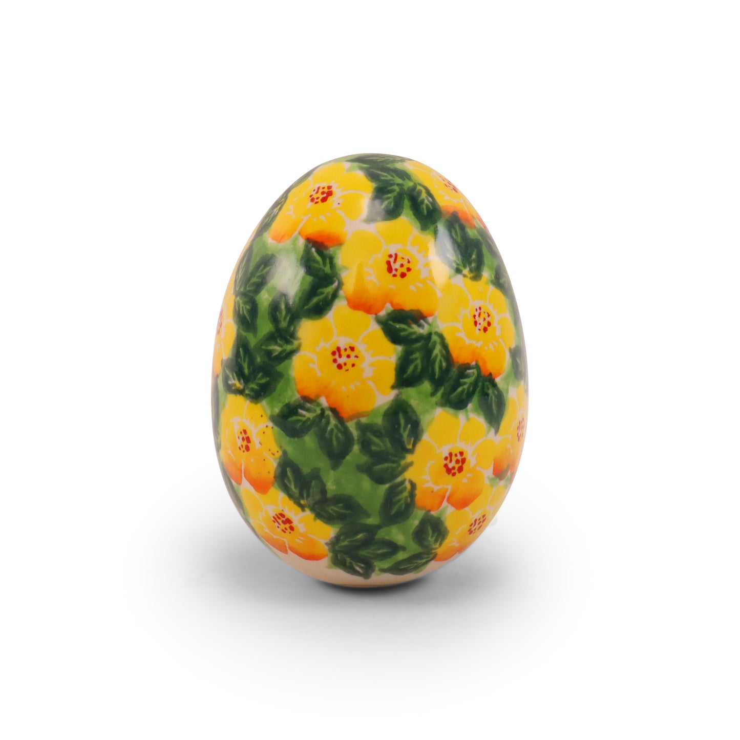 4" Egg Figurine. Pattern: Sunny Day