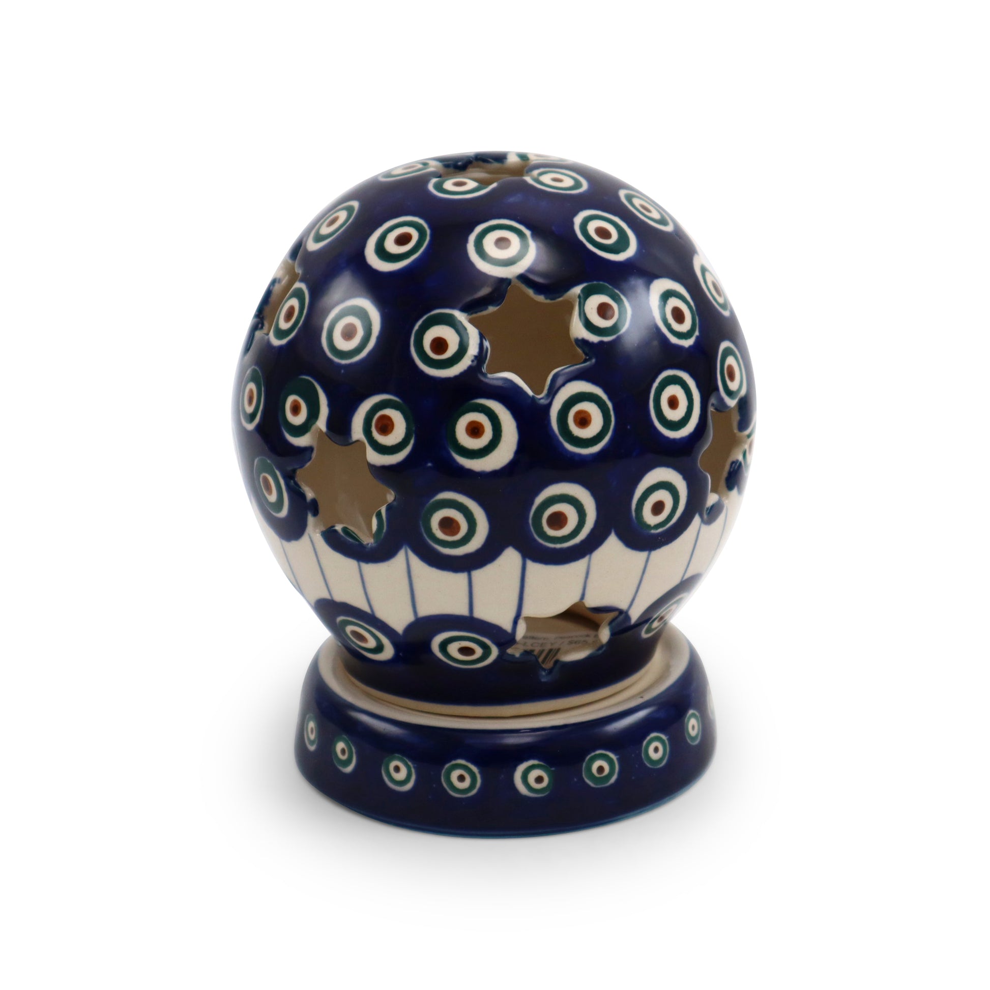 4"x5" Luminary Globe.Pattern: Peacock Eye