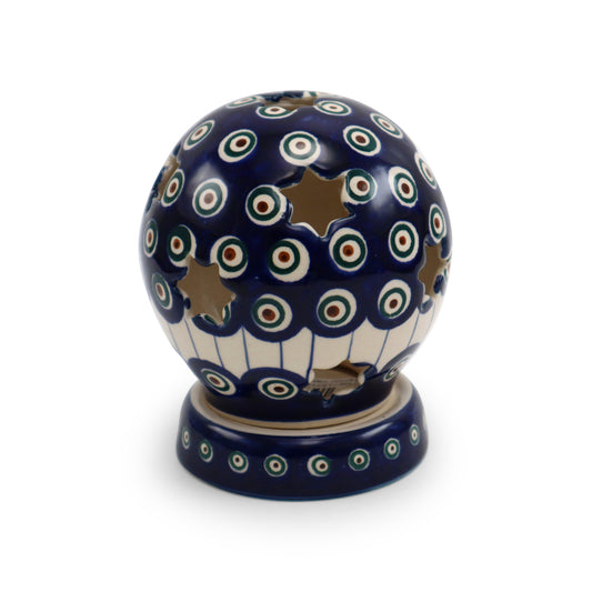4"x5" Luminary Globe.Pattern: Peacock Eye