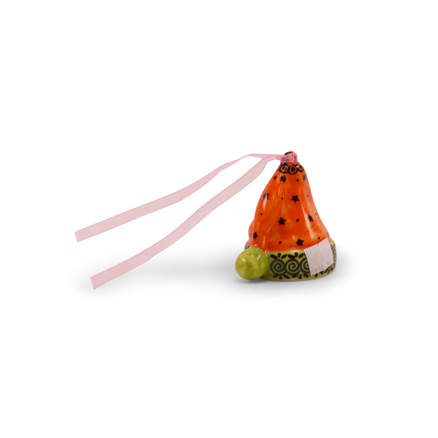 2.5"x3" Santa Hat Ornament. Pattern: Orange