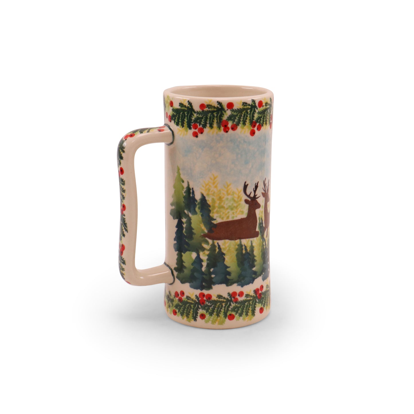 16oz Beer Mug. Pattern: Big Bucks