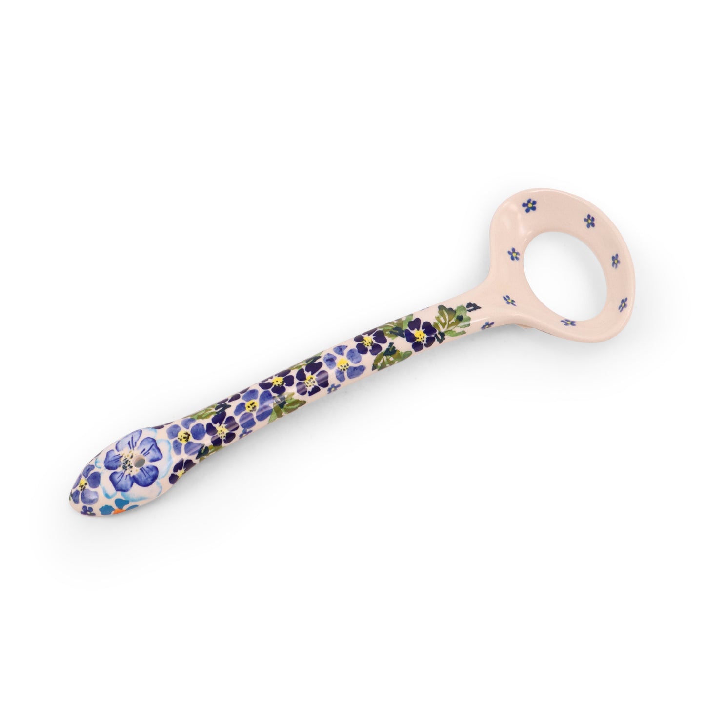 11" Slotted Salad Spoon. Pattern: Precious Petals